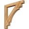 Ekena Millwork Merced Block Rough Sawn Bracket, Western Red Cedar, 4"W x 36"D x 36"H BKT04X36X36MRC05RWR - alternate 1